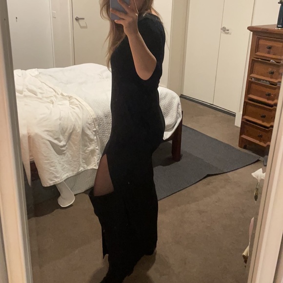 Lovely soft mid sleeve stretch maxy dress medium - Picture 3 of 7